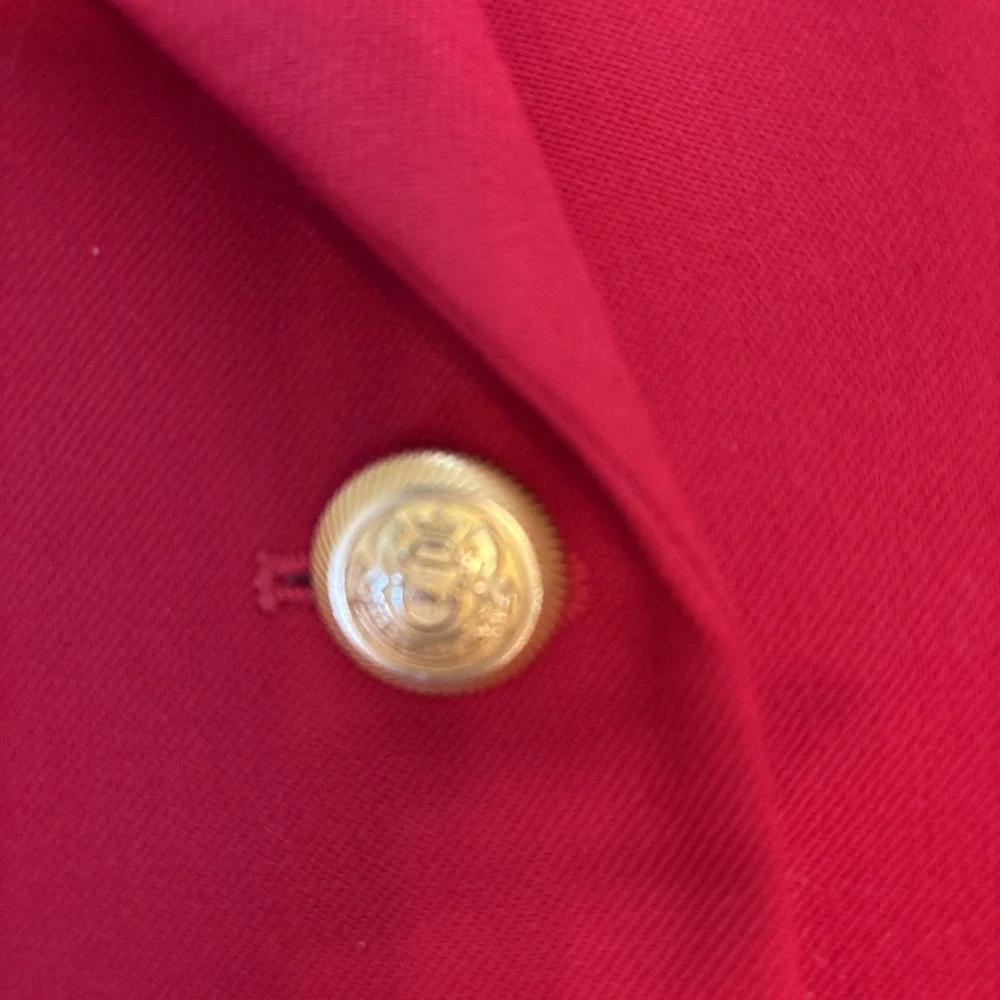 Pendleton  Women's VTG  Red Wool Double Breasted Blazer Jacket Size 12P